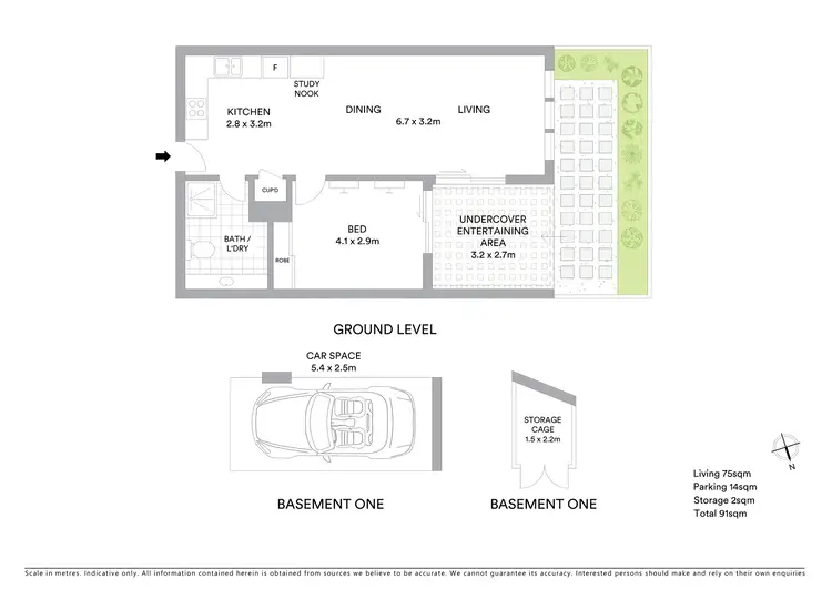 Floorplan of Homely apartment listing, 2/31-33 Millewa Avenue, Wahroonga NSW 2076