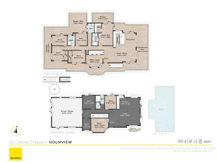 Floorplan of Homely house listing, 22 Castile Crescent, Holmview QLD 4207