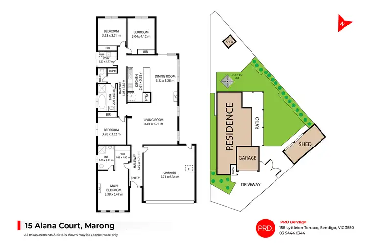 Floorplan of Homely house listing, 15 Alana Court, Marong VIC 3515