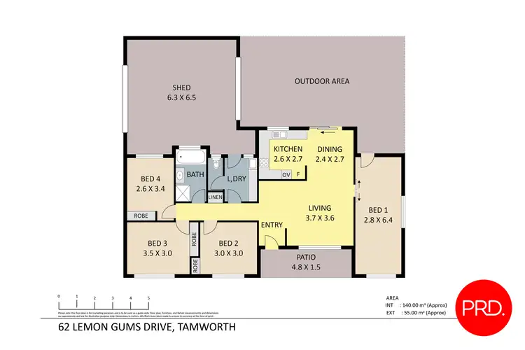 Floorplan of Homely house listing, 62 Lemon Gums Drive, Tamworth NSW 2340