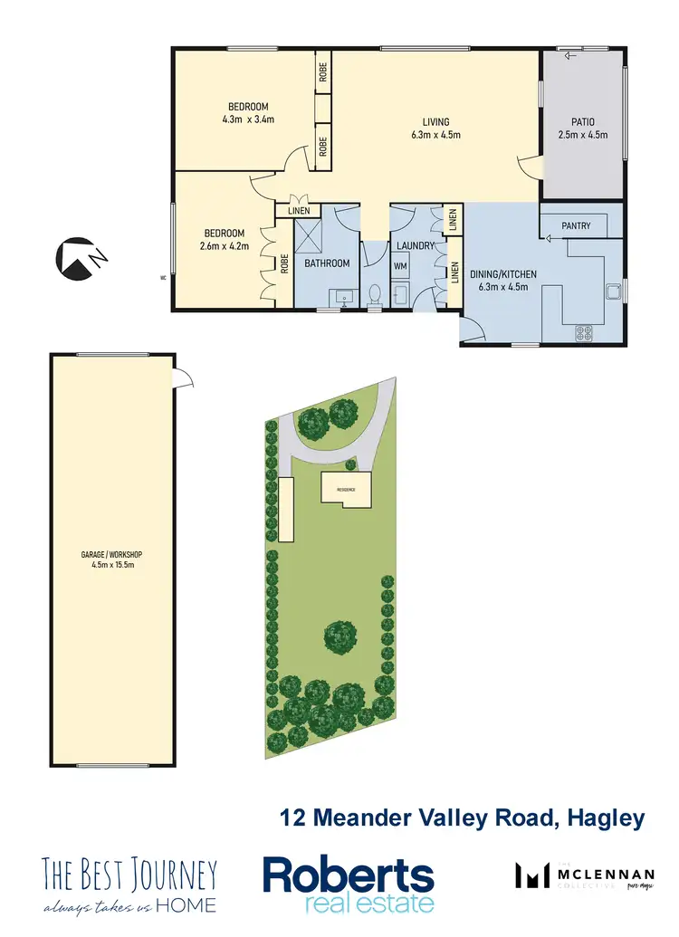 Floorplan of Homely house listing, 12 Meander Valley Road, Hagley TAS 7292