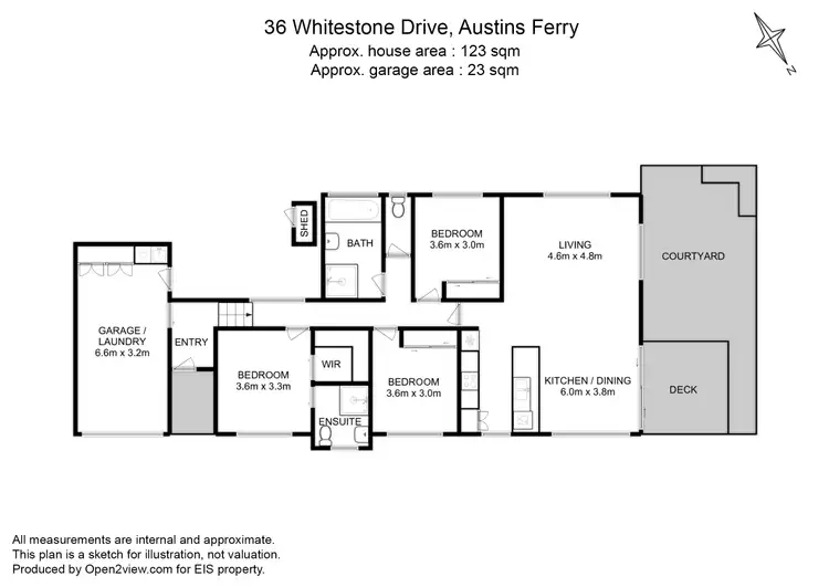 Floorplan of Homely house listing, 36 Whitestone Drive, Austins Ferry TAS 7011