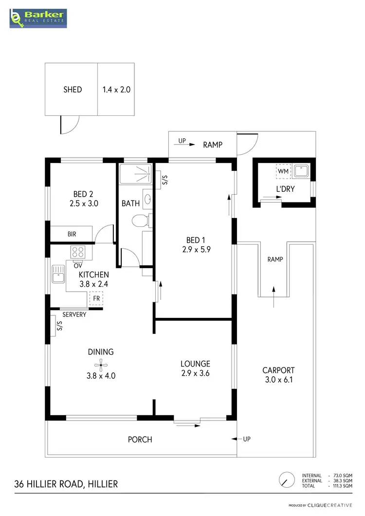 Floorplan of Homely unit listing, 138/36 Hillier Road, Hillier SA 5116