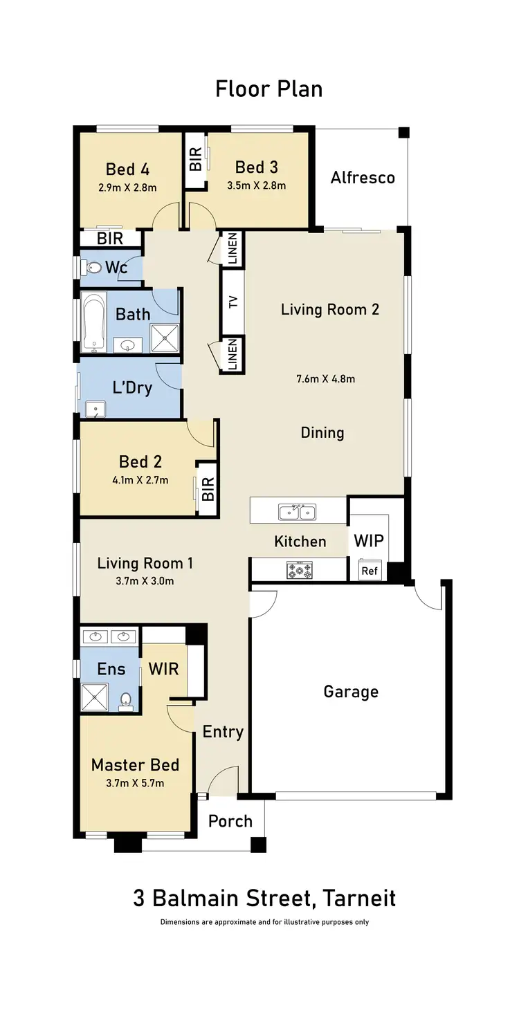 Floorplan of Homely house listing, 3 Balmain Street, Tarneit VIC 3029