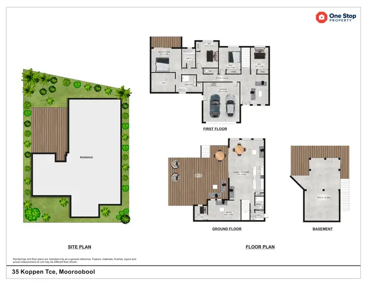 Floorplan of Homely house listing, 35 Koppen Terrace, Mooroobool QLD 4870