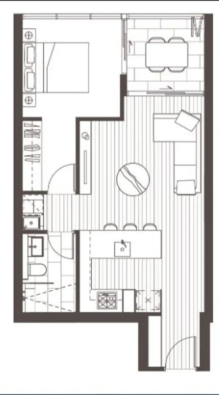 Floorplan of Homely apartment listing, 903/289 Grey Street, South Brisbane QLD 4101
