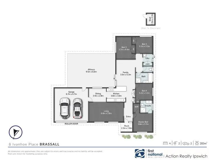 Floorplan of Homely house listing, 8 Ivanhoe Place, Brassall QLD 4305