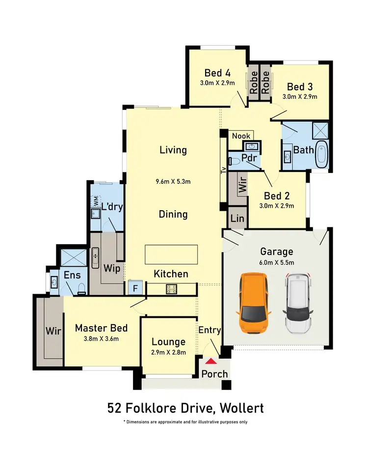 Floorplan of Homely house listing, 52 Folklore Drive, Wollert VIC 3750