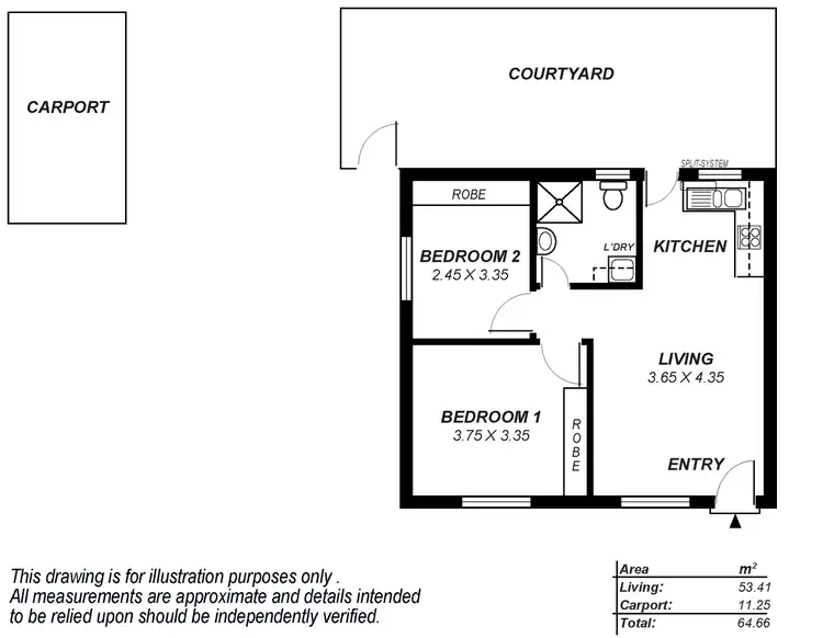 Floorplan of Homely unit listing, 2/35 Farrant Street, Prospect SA 5082