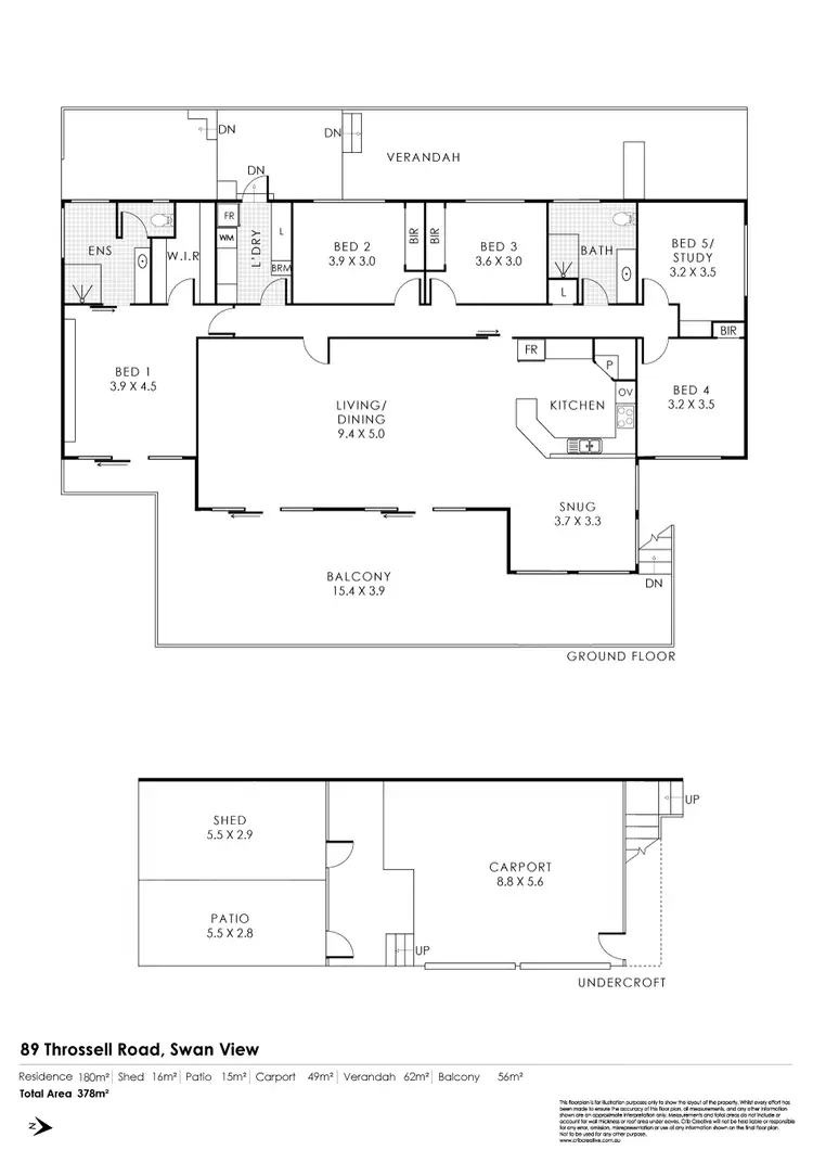 Floorplan of Homely house listing, 89 Throssell Road, Swan View WA 6056