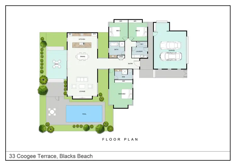 Floorplan of Homely house listing, 33 Coogee Terrace, Blacks Beach QLD 4740