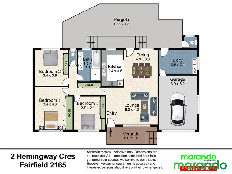 Floorplan of Homely house listing, 2 Hemingway Crescent, Fairfield NSW 2165