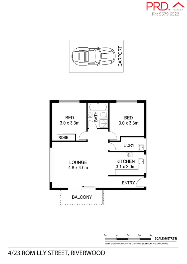 Floorplan of Homely unit listing, 4/23 Romilly Street, Riverwood NSW 2210
