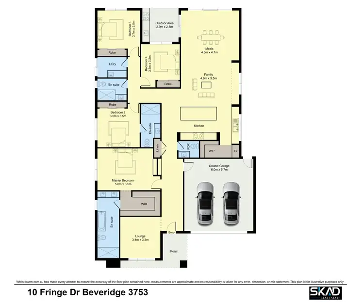 Floorplan of Homely house listing, 10 Fringe Drive, Beveridge VIC 3753