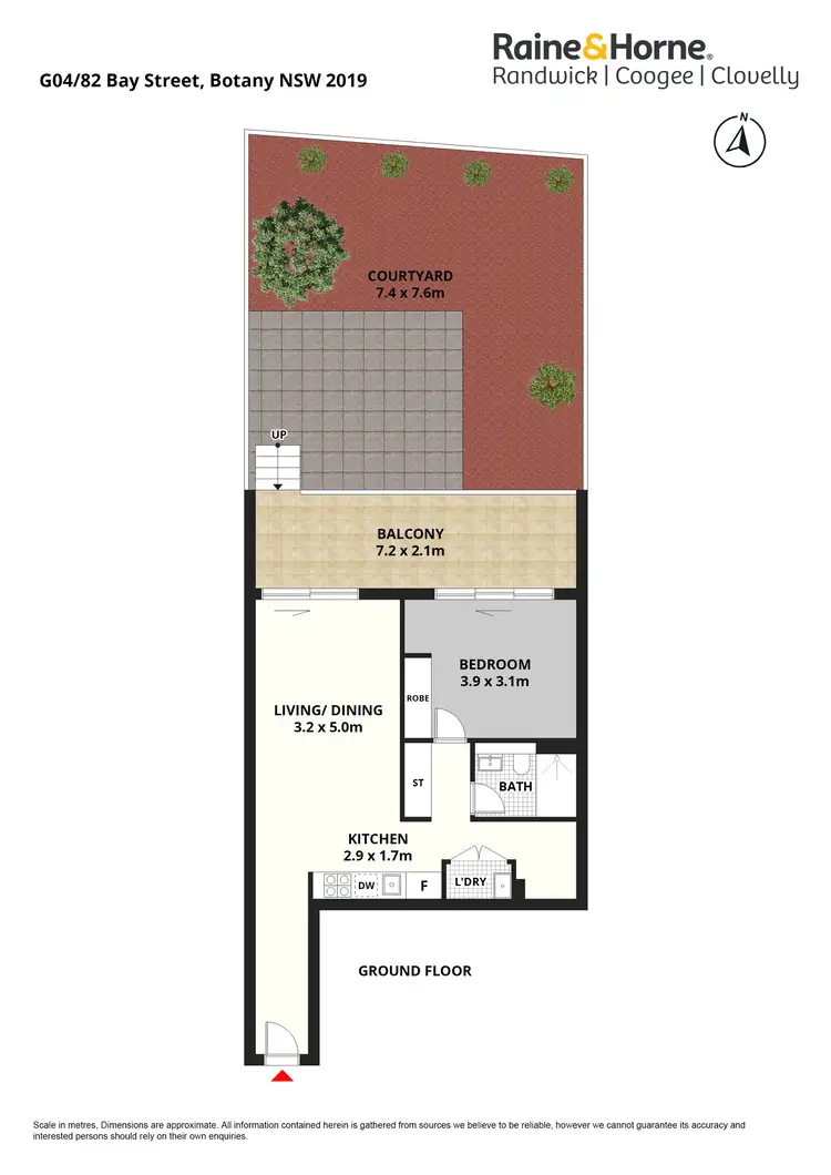 Floorplan of Homely apartment listing, G04/82 Bay Street, Botany NSW 2019