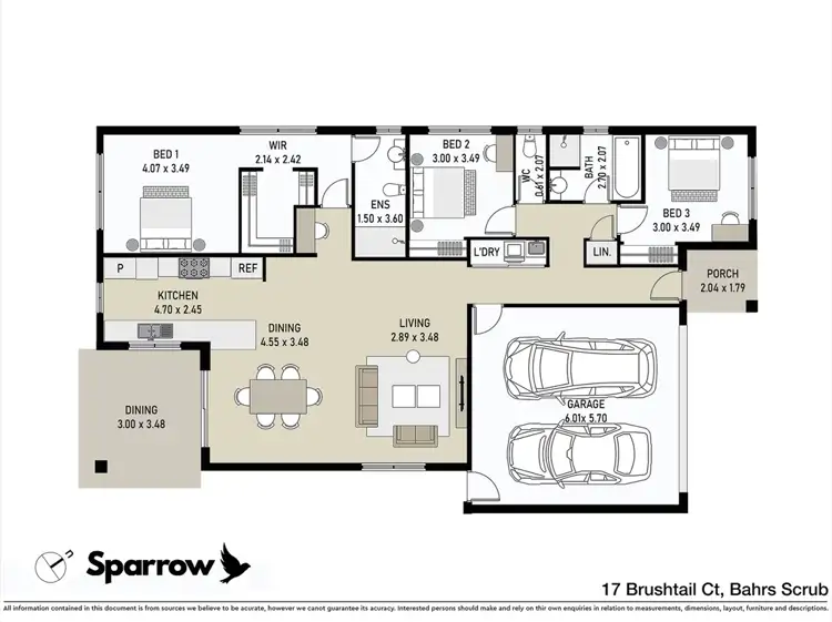 Floorplan of Homely house listing, 17 Brushtail Court, Bahrs Scrub QLD 4207