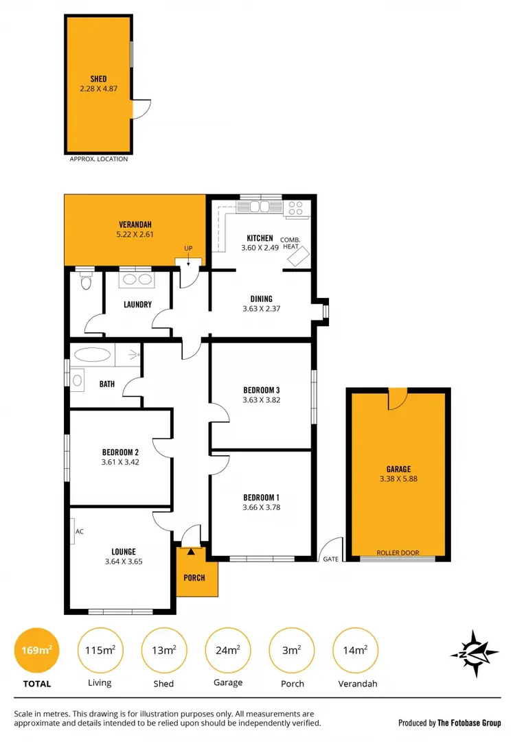 Floorplan of Homely house listing, 109 Gordon Street, Albert Park SA 5014