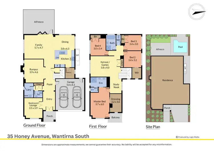 Floorplan of Homely house listing, 35 Honey Avenue, Wantirna South VIC 3152
