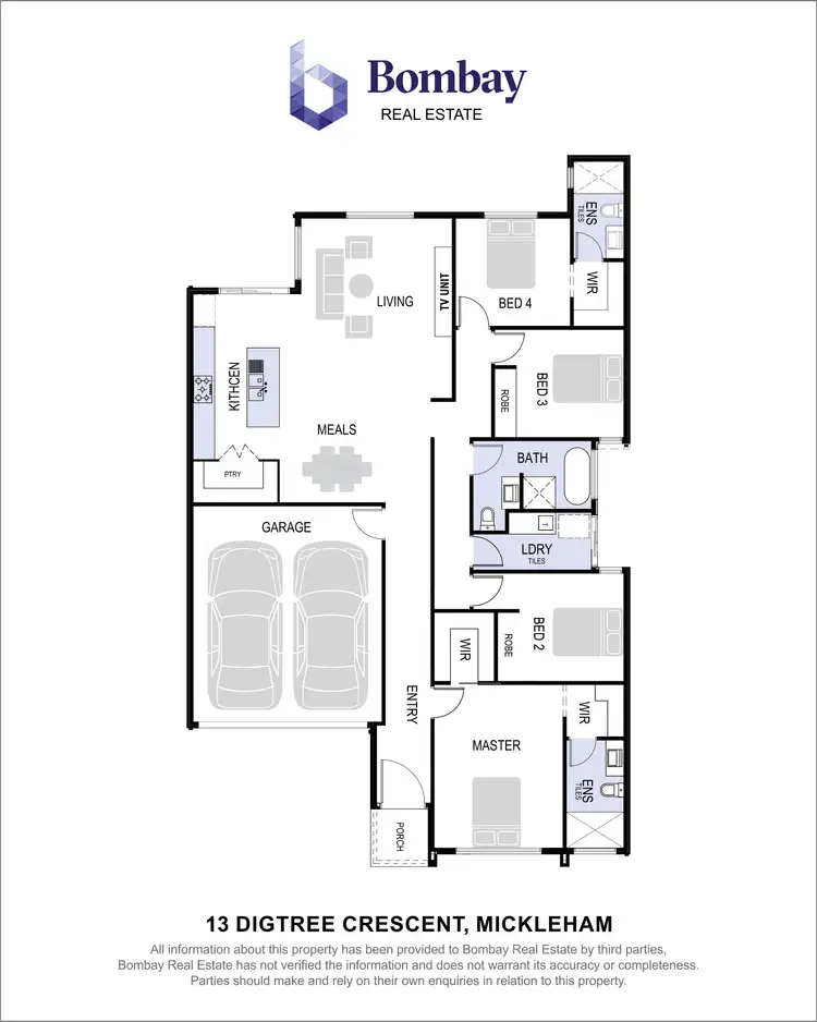 Floorplan of Homely house listing, 13 Digtree Crescent, Mickleham VIC 3064
