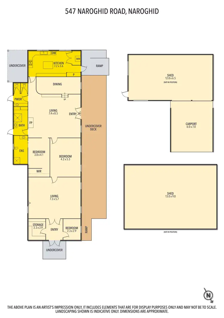 Floorplan of Homely house listing, 547 Naroghid Road, Naroghid VIC 3266