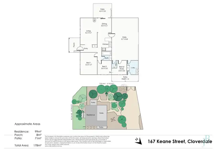 Floorplan of Homely house listing, 167 Keane Street, Cloverdale WA 6105