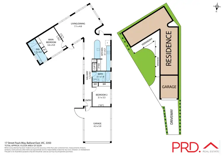 Floorplan of Homely house listing, 17 St Pauls Way, Ballarat East VIC 3350