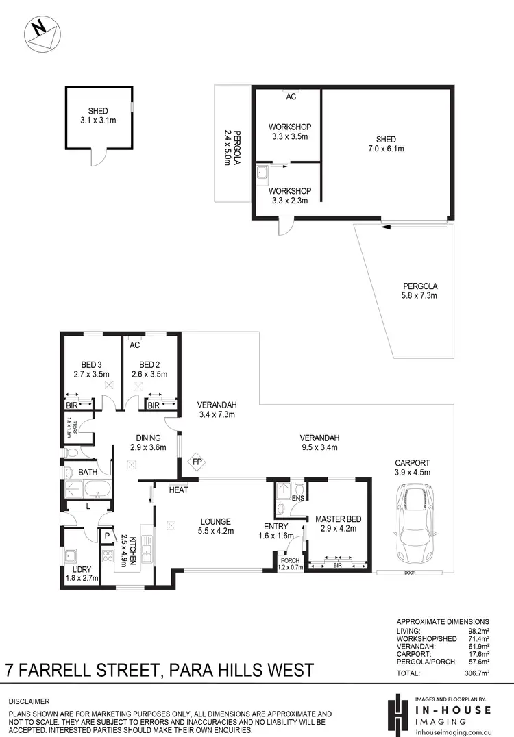 Floorplan of Homely house listing, 7 Farrell Street, Para Hills West SA 5096