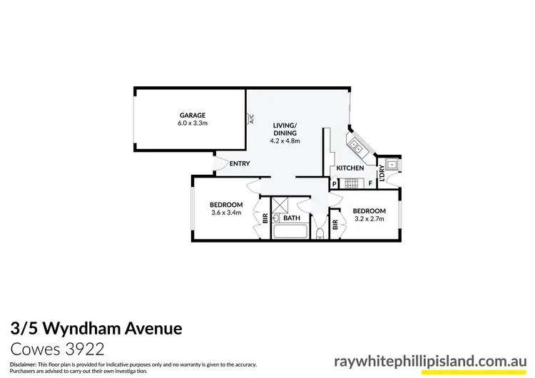 Floorplan of Homely unit listing, 3/5 Wyndham Avenue, Cowes VIC 3922