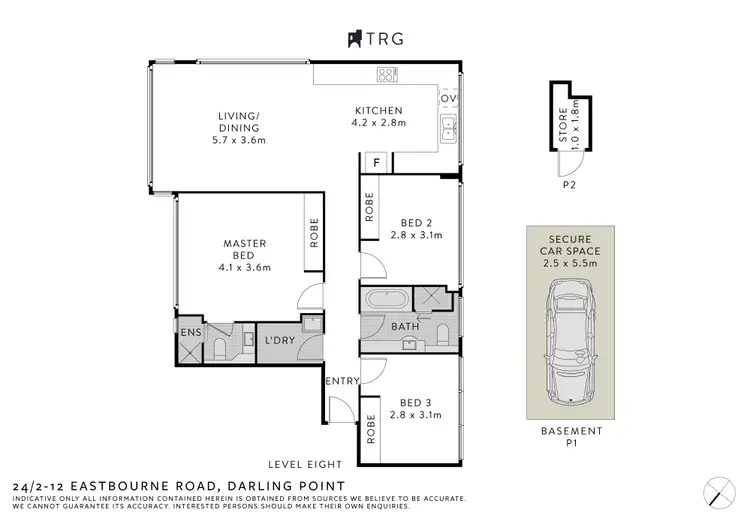 Floorplan of Homely apartment listing, 24/2-12 Eastbourne Road, Darling Point NSW 2027