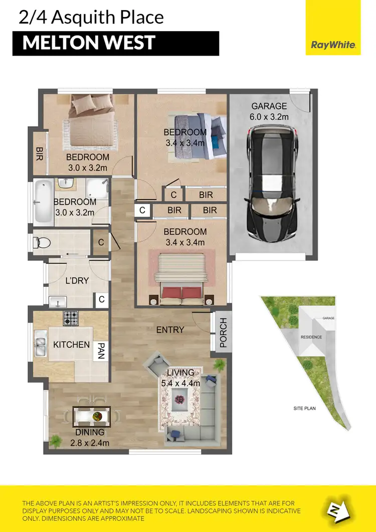 Floorplan of Homely house listing, 2/4 Asquith Place, Melton West VIC 3337