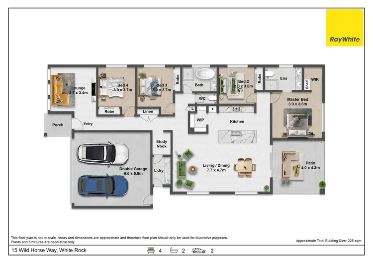 Floorplan of Homely house listing, 15 Wild Horse Way, White Rock QLD 4306