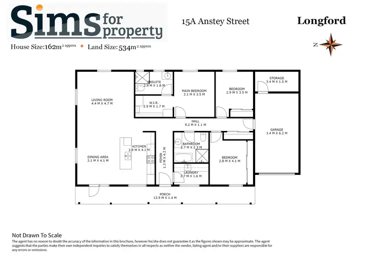 Floorplan of Homely house listing, 15a Anstey Street, Longford TAS 7301