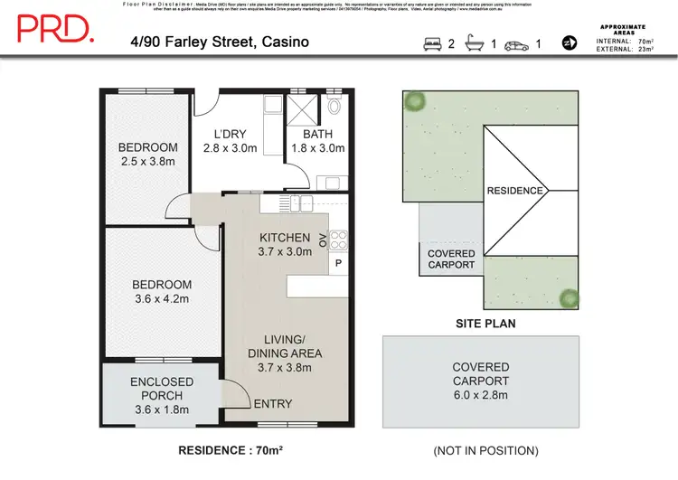 Floorplan of Homely unit listing, 4/90 Farley Street, Casino NSW 2470