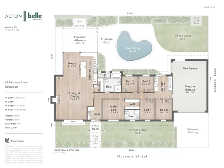 Floorplan of Homely house listing, 47 Florence Street, Cottesloe WA 6011