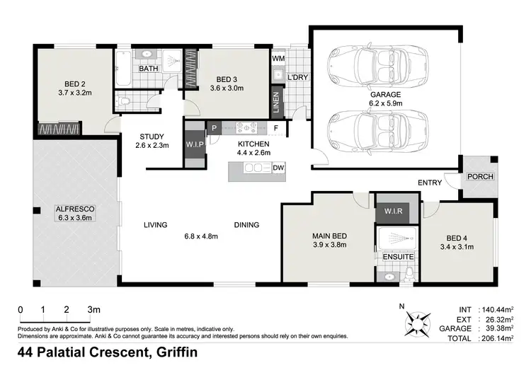 Floorplan of Homely house listing, 44 Palatial Crescent, Griffin QLD 4503