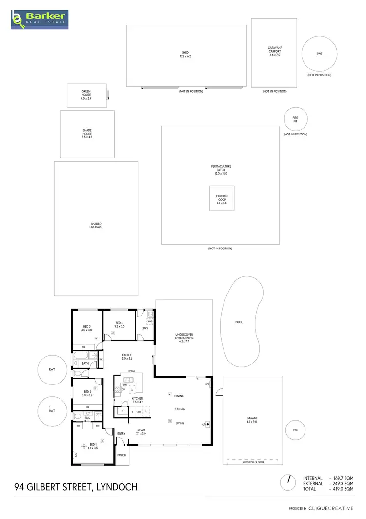 Floorplan of Homely house listing, 94 Gilbert Street, Lyndoch SA 5351