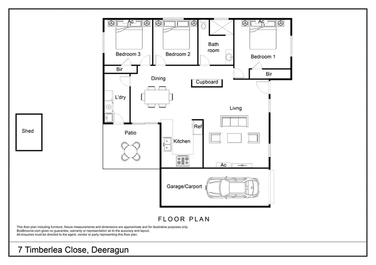 Floorplan of Homely house listing, 7 Timberlea Close, Deeragun QLD 4818