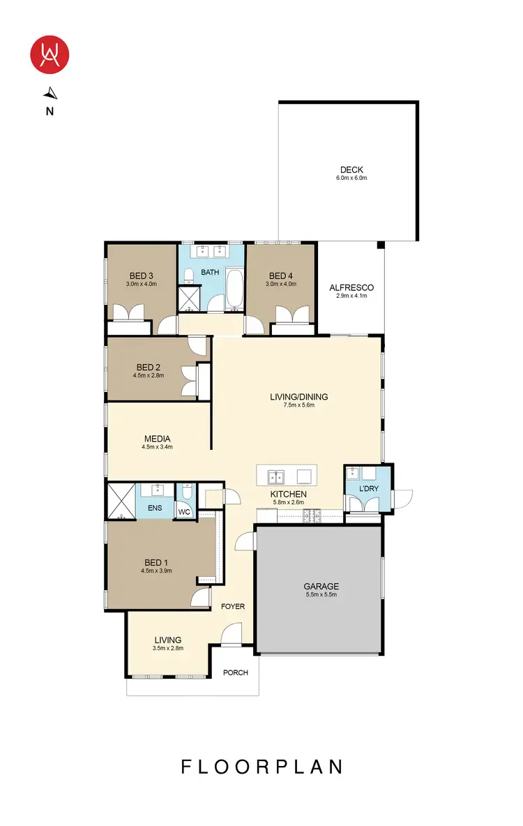 Floorplan of Homely house listing, Address available on request