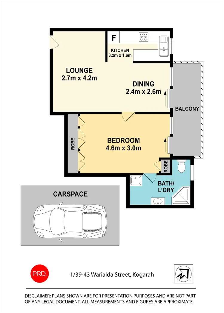 Floorplan of Homely unit listing, 1/39-41 Warialda Street, Kogarah NSW 2217