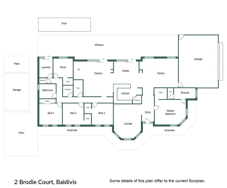 Floorplan of Homely house listing, 2 Brodie Court, Baldivis WA 6171