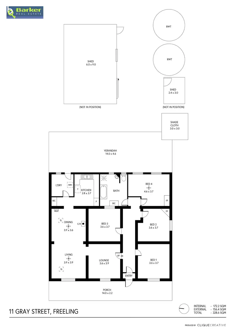 Floorplan of Homely house listing, 11 Gray Street, Freeling SA 5372