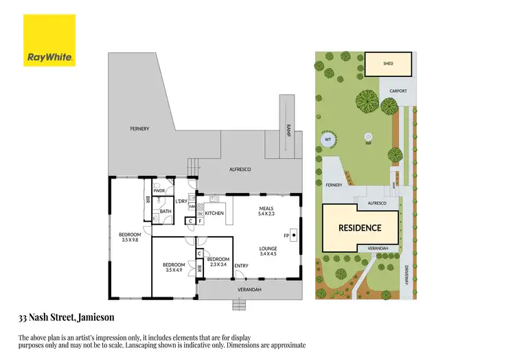Floorplan of Homely house listing, 33 Nash Street, Jamieson VIC 3723