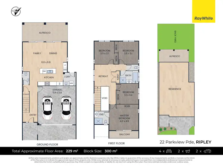 Floorplan of Homely house listing, 22 Parkview Parade, Ripley QLD 4306