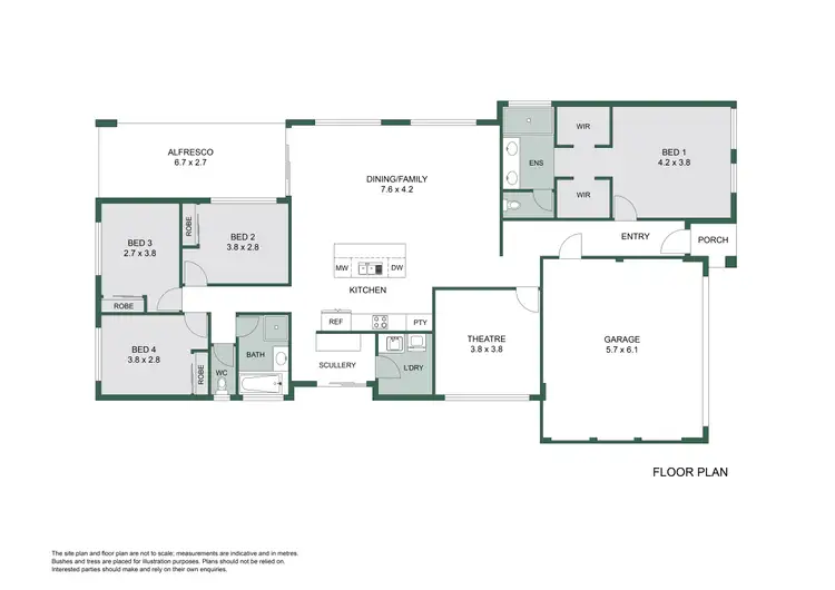 Floorplan of Homely house listing, 61 Headingley Link, Meadow Springs WA 6210