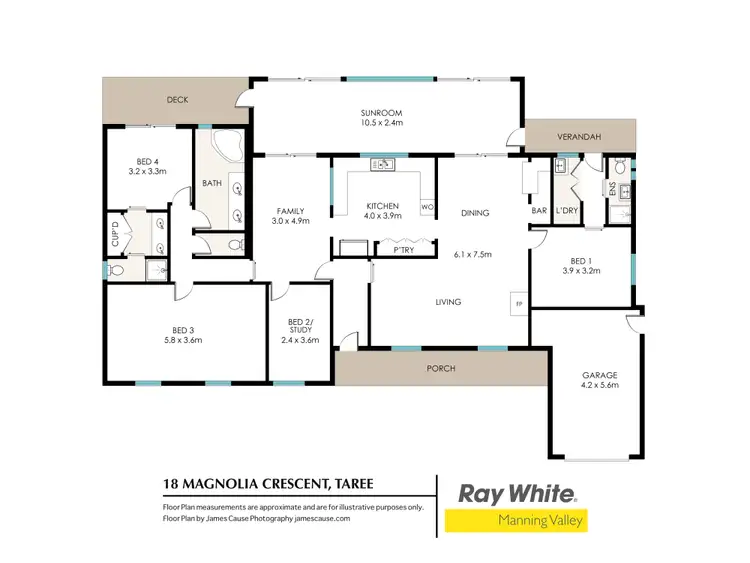 Floorplan of Homely house listing, 18 Magnolia Crescent, Taree NSW 2430