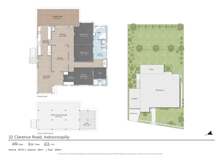 Floorplan of Homely house listing, 32 Clarence Road, Indooroopilly QLD 4068