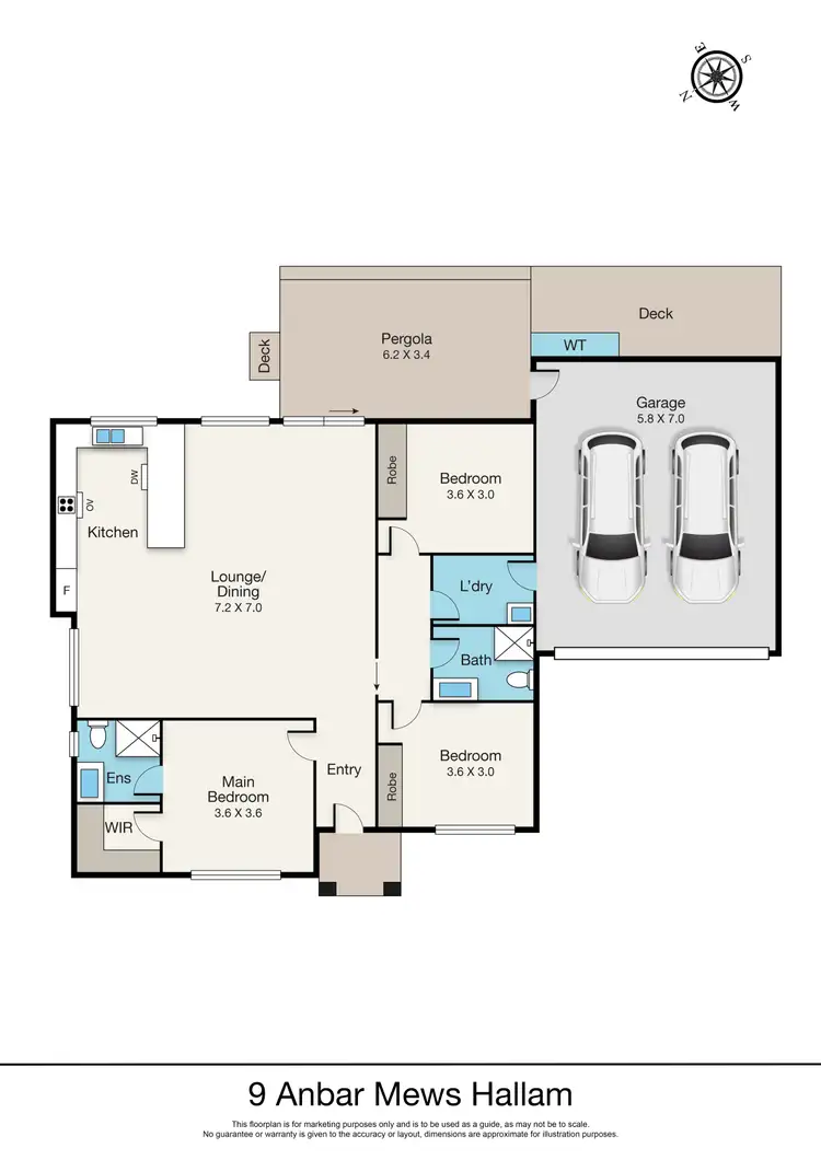 Floorplan of Homely house listing, 9 Anbar Mews, Hallam VIC 3803