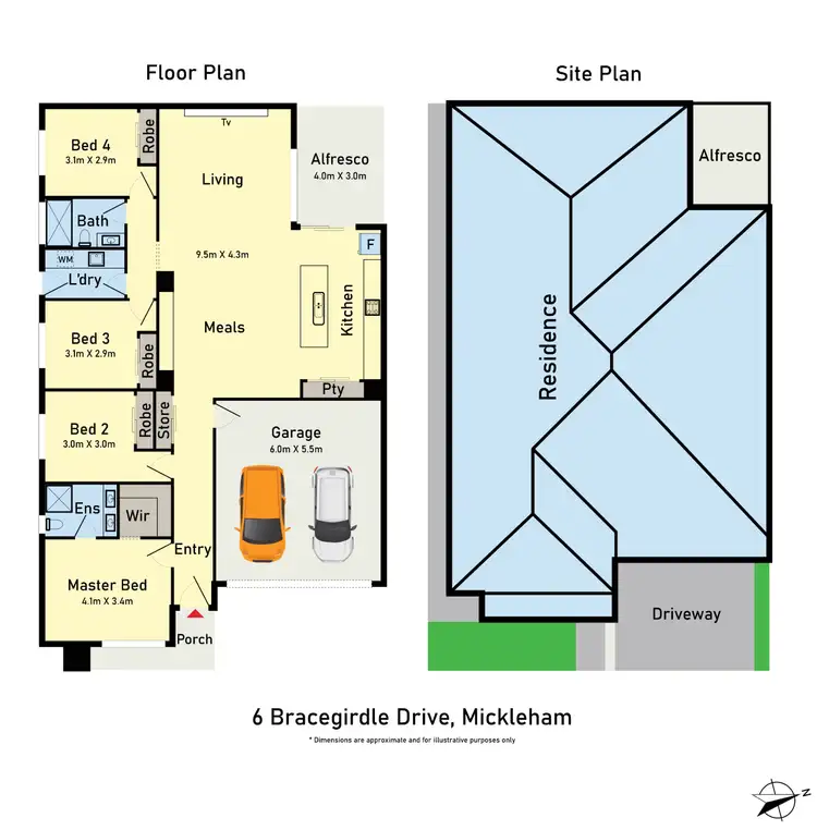 Floorplan of Homely house listing, 6 Bracegirdle Drive, Mickleham VIC 3064