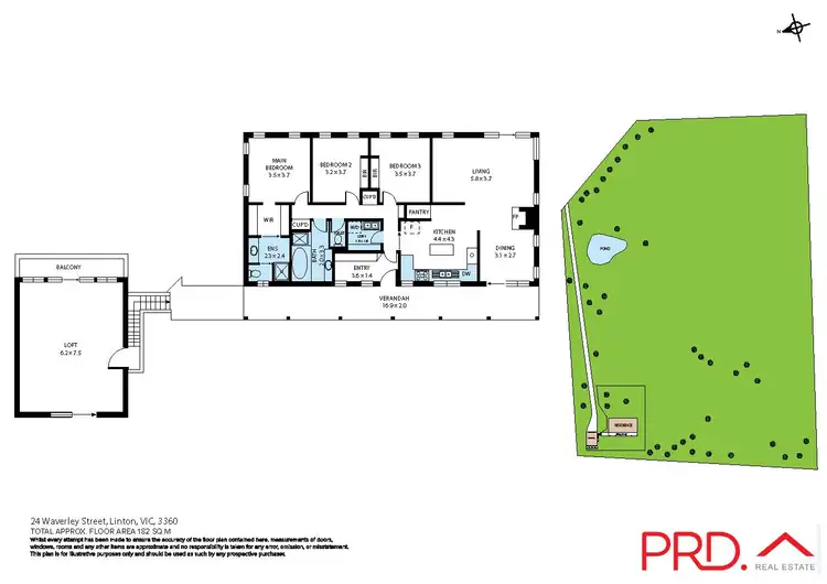 Floorplan of Homely house listing, 24 Waverley Street, Linton VIC 3360