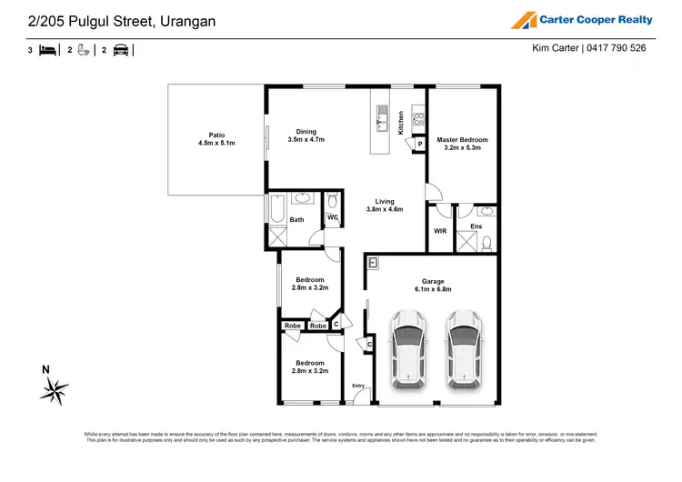 Floorplan of Homely house listing, 2/205 Pulgul Street, Urangan QLD 4655